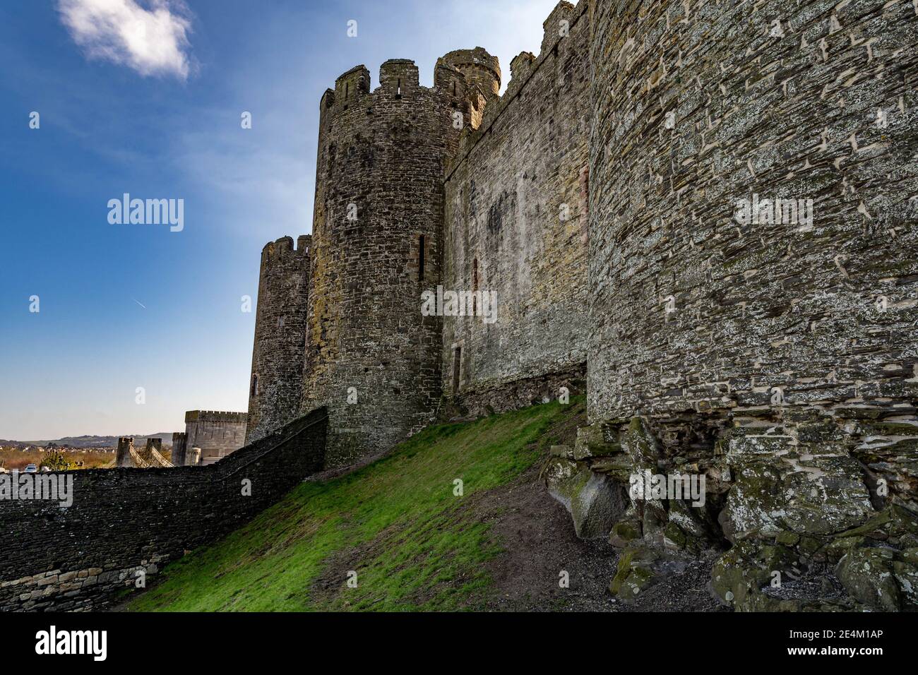 Conwy Castle, Clwyd, Galles del Nord Foto Stock