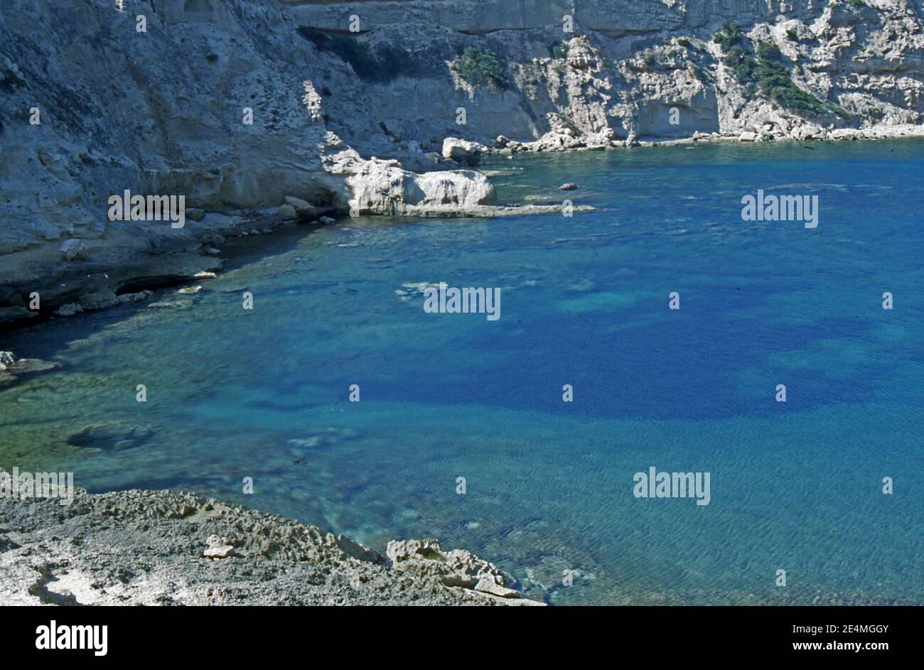 Capo Mannu, Sardegna, Italia (scansionato da colorslide) Foto Stock