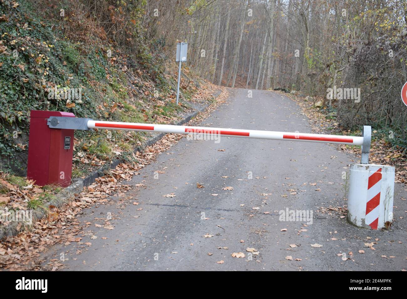 barriera senza segno di contatto Foto Stock