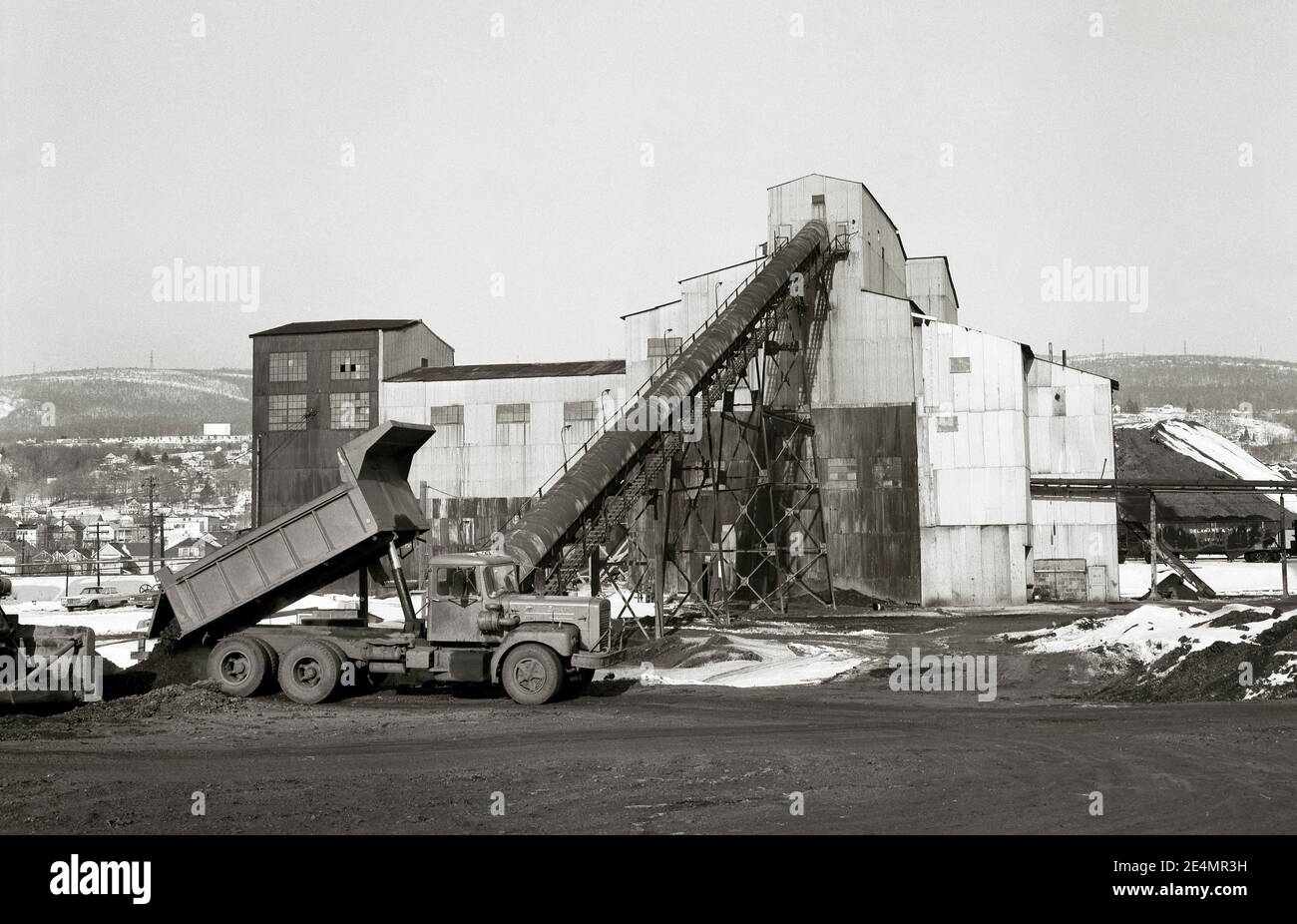 L'Olyphant PA. Demolitore del carbone Gen.7,1971 Foto Stock