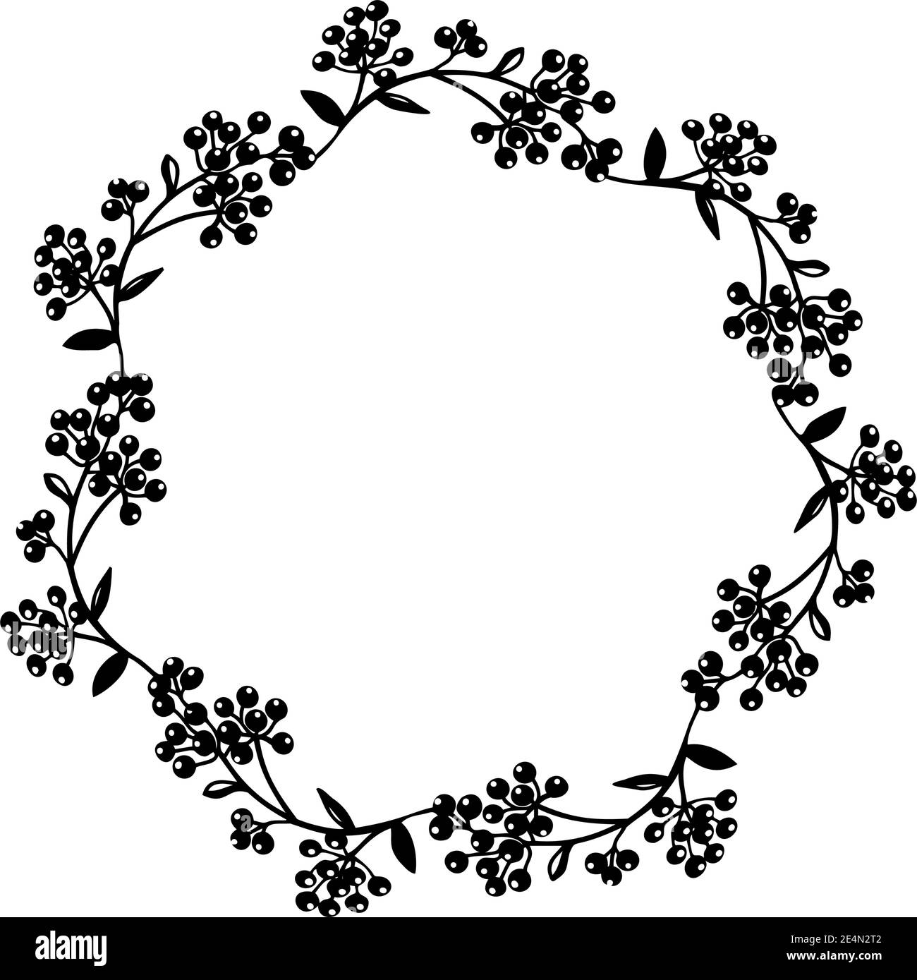 Corona della bacca Illustrazione Vettoriale