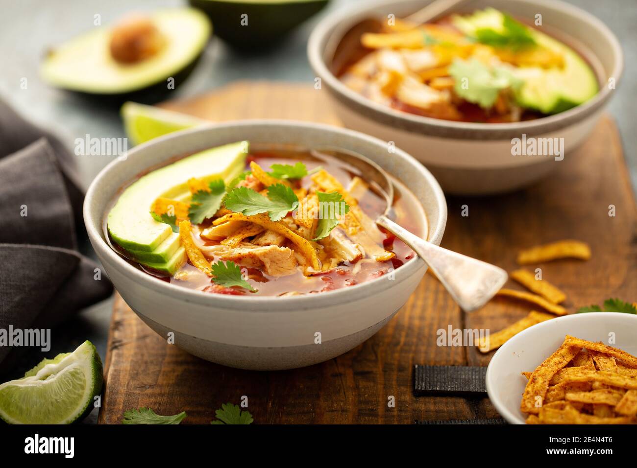 Chicken Tavolo Taco pollo pasto mais messicano immagini e fotografie stock ad alta ...