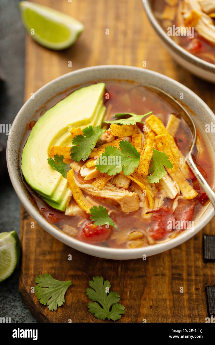 Chicken Tavolo Taco pollo pasto mais messicano immagini e fotografie stock ad alta ...
