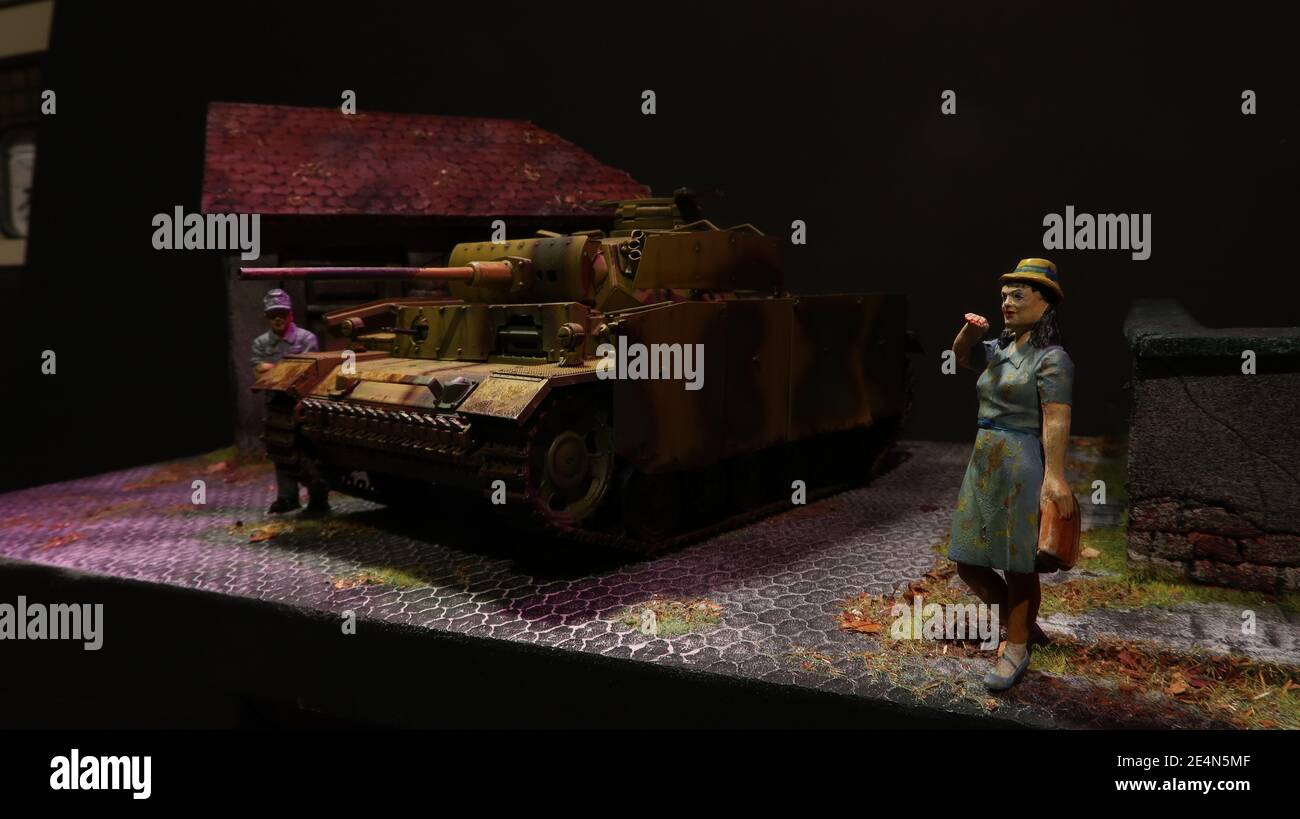 PZ.Kpfw.III Ausf.M / Panzer III Ausführung M Wehrmacht / Heer Modell im Maßstab 1:35 - German Tank III Esercito Tedesco Scala 1:35 Foto Stock