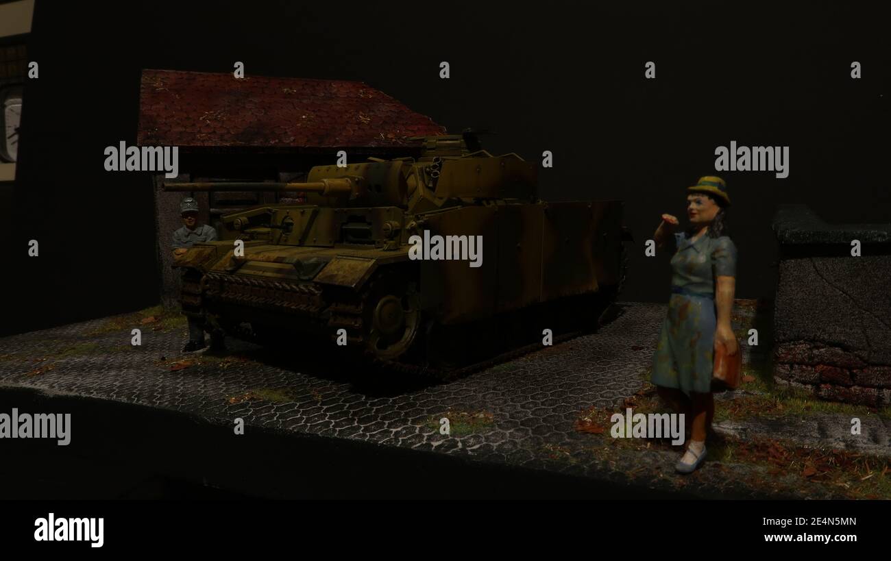 PZ.Kpfw.III Ausf.M / Panzer III Ausführung M Wehrmacht / Heer Modell im Maßstab 1:35 - German Tank III Esercito Tedesco Scala 1:35 Foto Stock