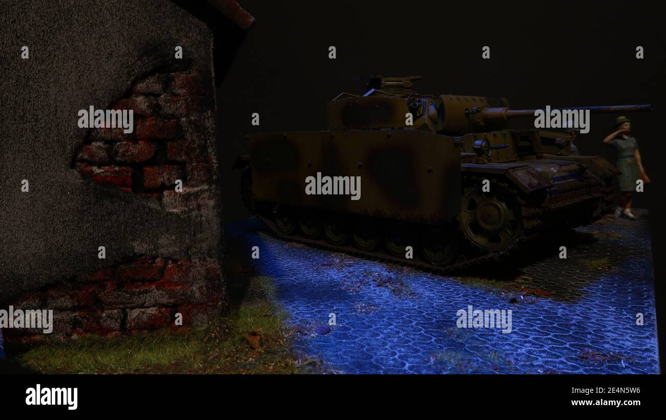 PZ.Kpfw.III Ausf.M / Panzer III Ausführung M Wehrmacht / Heer Modell im Maßstab 1:35 - German Tank III Esercito Tedesco Scala 1:35 Foto Stock