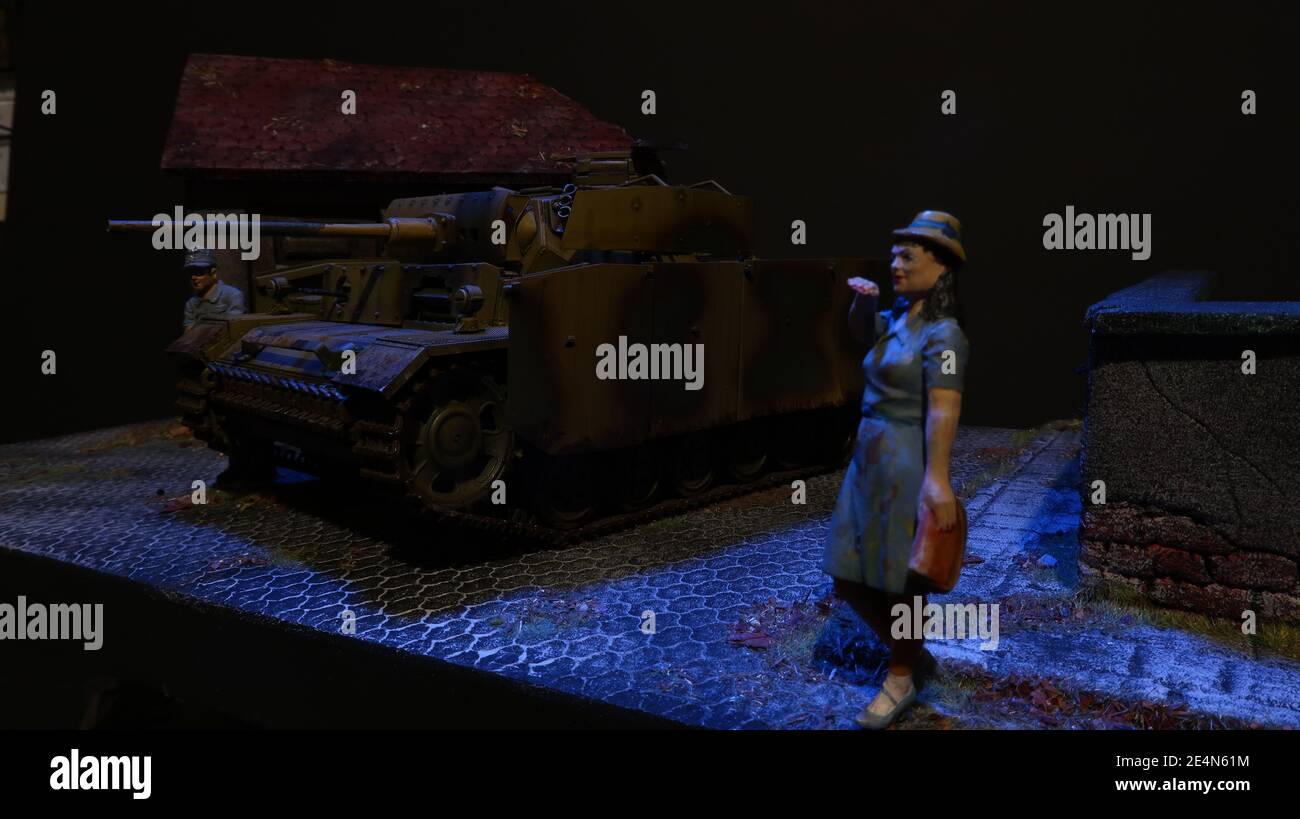 PZ.Kpfw.III Ausf.M / Panzer III Ausführung M Wehrmacht / Heer Modell im Maßstab 1:35 - German Tank III Esercito Tedesco Scala 1:35 Foto Stock
