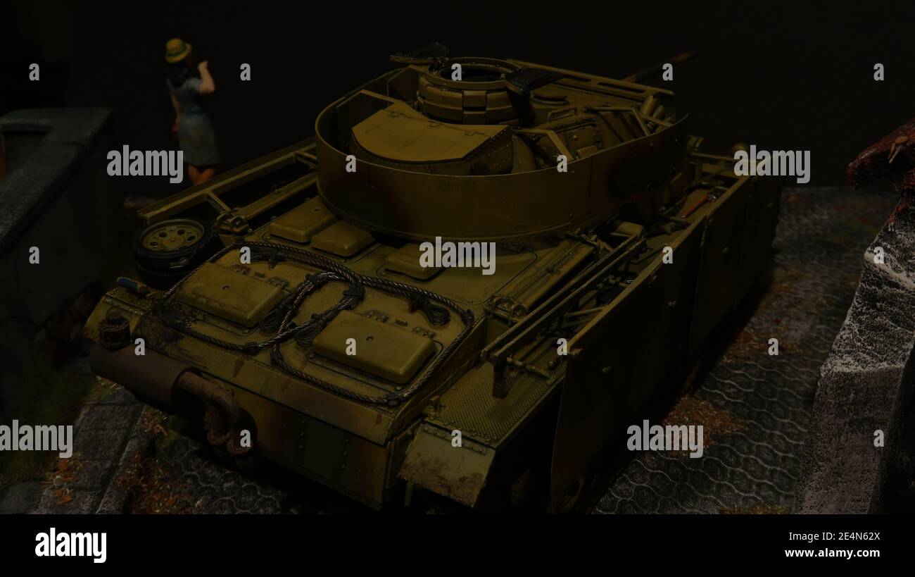 PZ.Kpfw.III Ausf.M / Panzer III Ausführung M Wehrmacht / Heer Modell im Maßstab 1:35 - German Tank III Esercito Tedesco Scala 1:35 Foto Stock