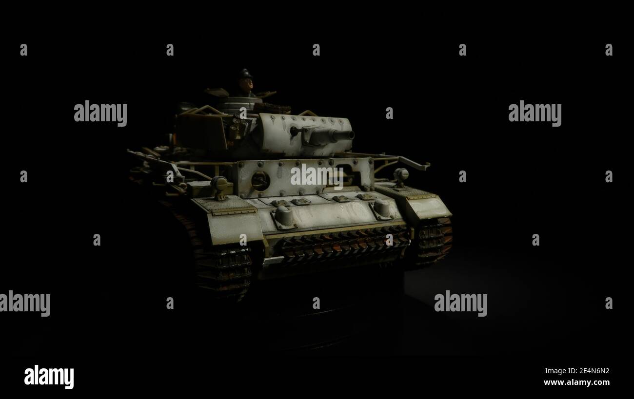 PZ.Kpfw.III Ausf.N / Panzer III Ausführung N mit Winterketten Modell Im Maßstab 1:35 - German Tank III German Army Scale 1:35 Foto Stock