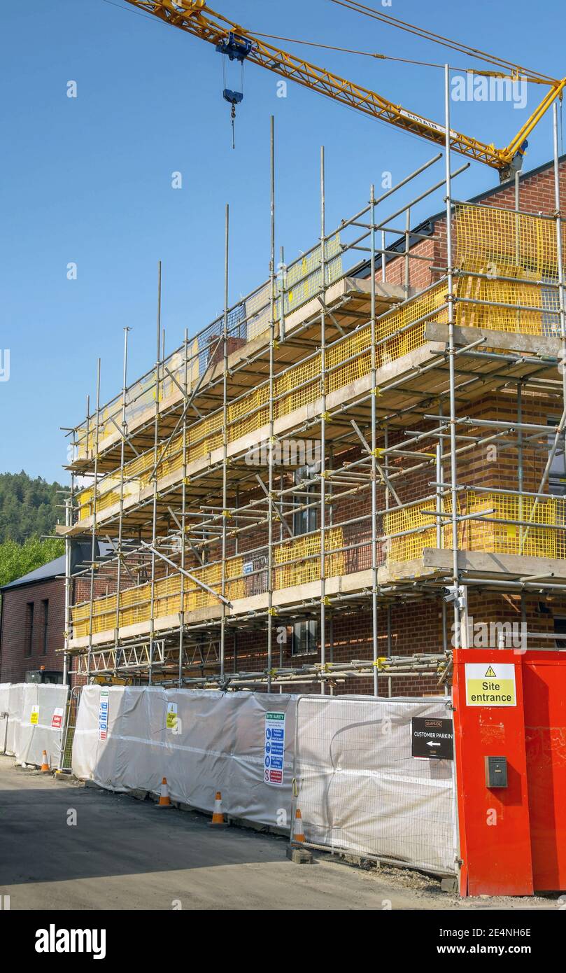 Swansea, Galles - Luglio 2018: Nuovi appartamenti in costruzione nel SA1 rigenerazione sviluppo a Swansea Foto Stock