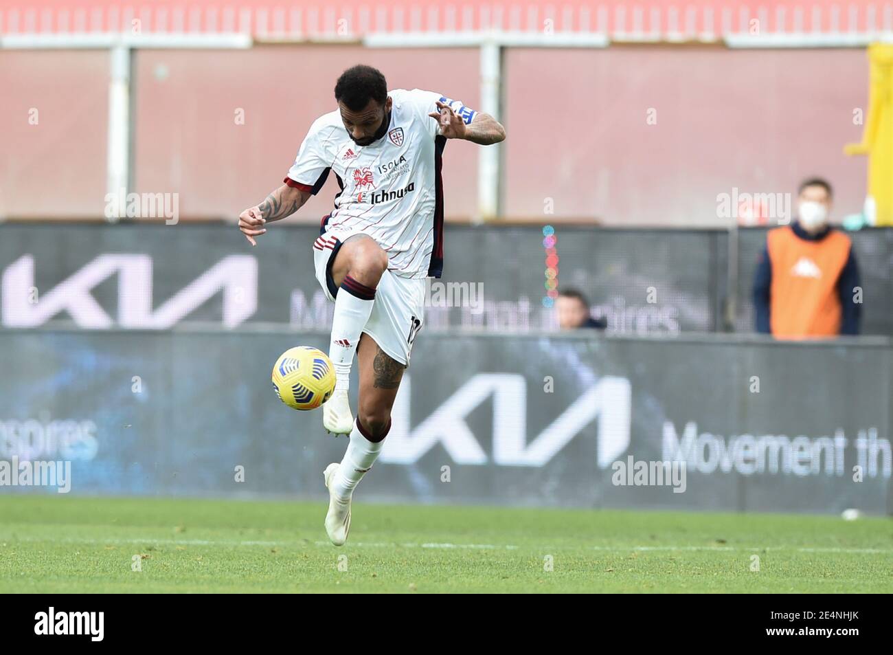 Stadio Luigi Ferraris, Genova, 24 Gen 2021, Galvão João Pedro (Cagliari) durante il CFC di Genova contro Cagliari Calcio, Serie a di calcio italiano - Foto Danilo Vigo / LM Foto Stock