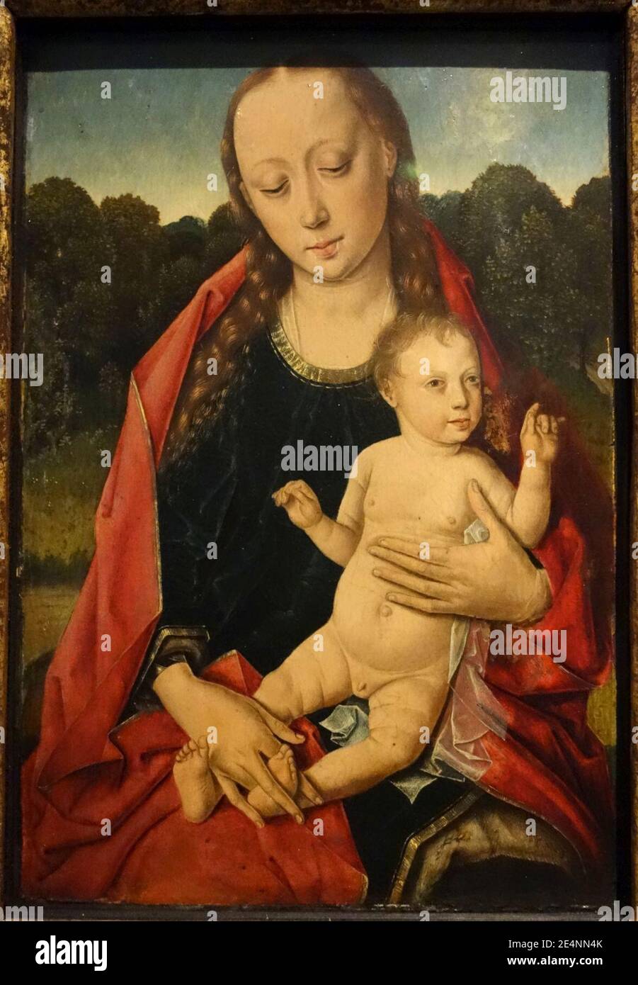 Maria con Bambino, da un seguace di boots dierici c. 1420-1475, data sconosciuta Foto Stock