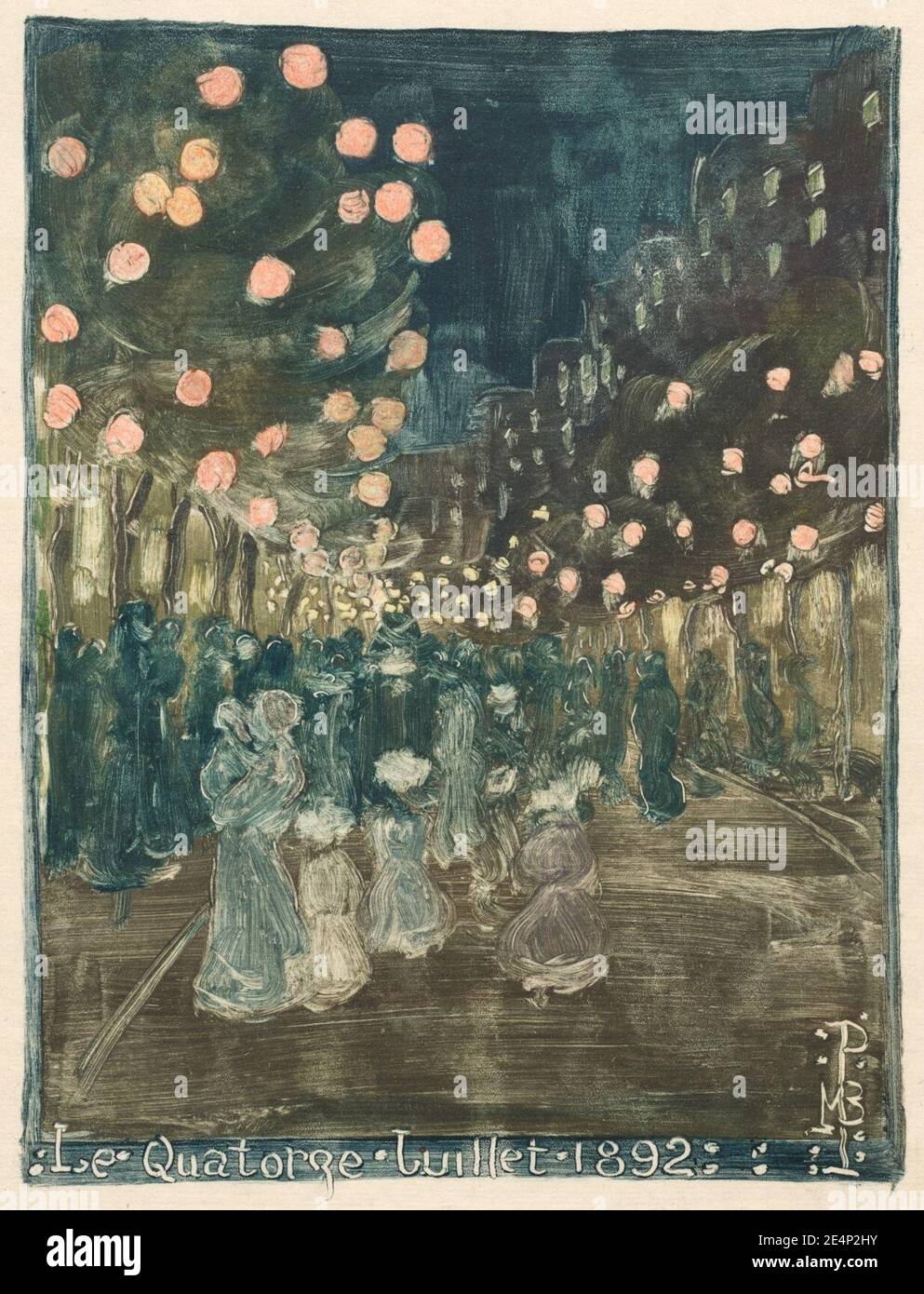 Maurice Prendergast (americano, 1858-1924) - Bastille Day Foto Stock