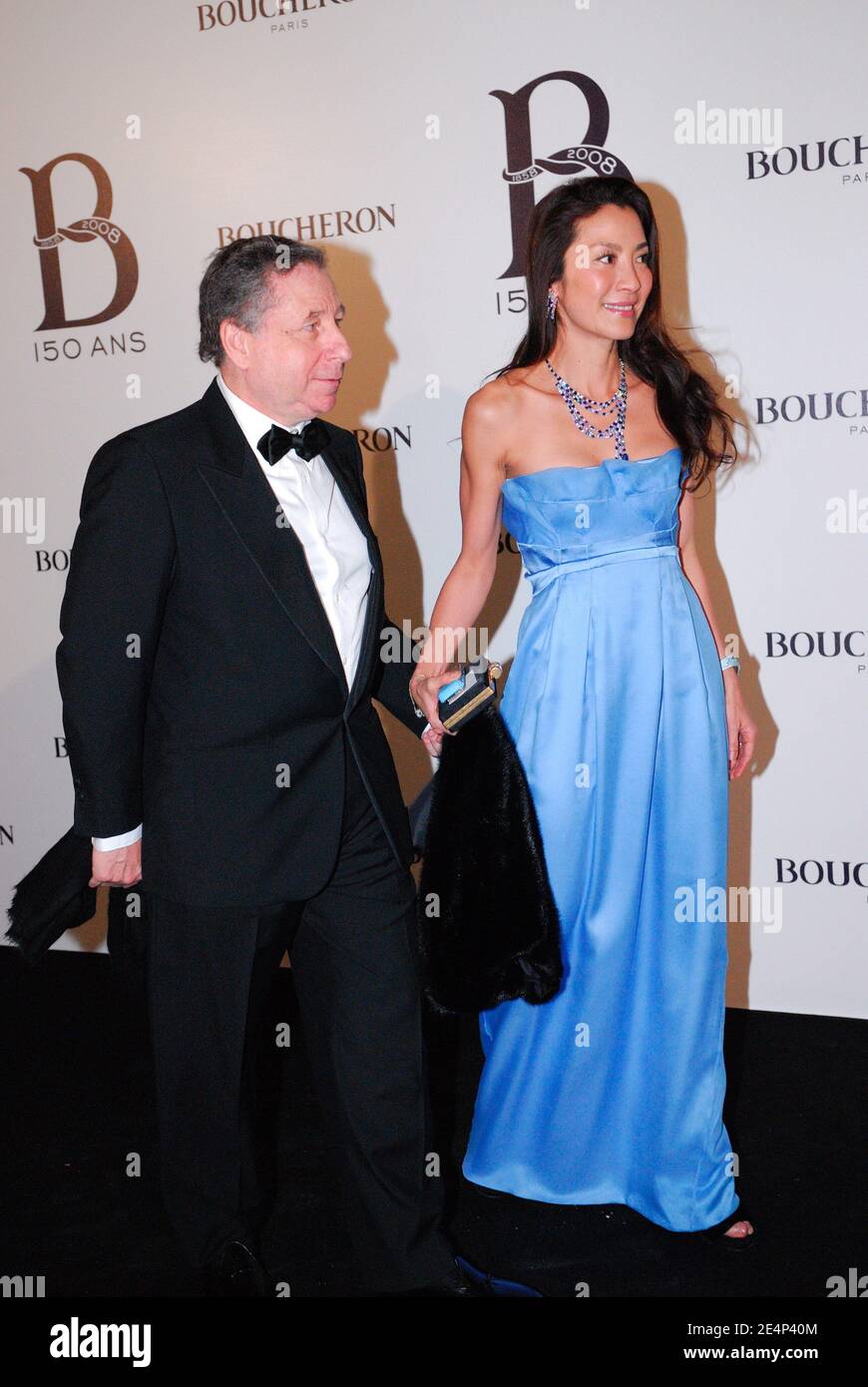 Jean Todt e Michelle Yeoh partecipano alla cena di 150° compleanno di Boucheron, che si tiene il 21 gennaio 2008 presso il 'le petit Palais' di Parigi. Foto di Helder Januario/ABACAPRESS.COM Foto Stock