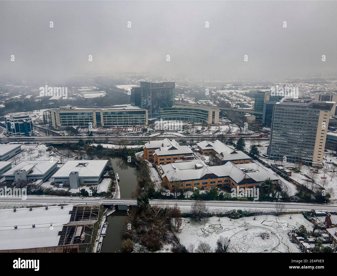 GSK e A4 nella neve Foto Stock