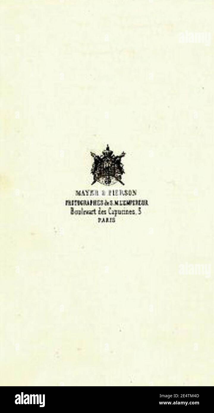 Mayer, Léopold Ernest (1817-ca. 1865) & Pierson, Pierre Louis (1822-1913) - Marchio di fabbrica. Foto Stock