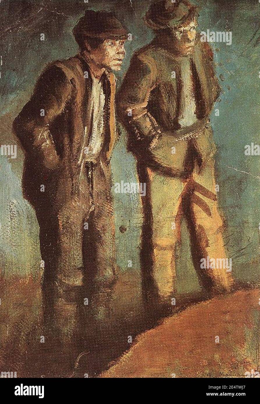 Mednyánszky, László - due Tramps (Pioning, ca1910). Foto Stock