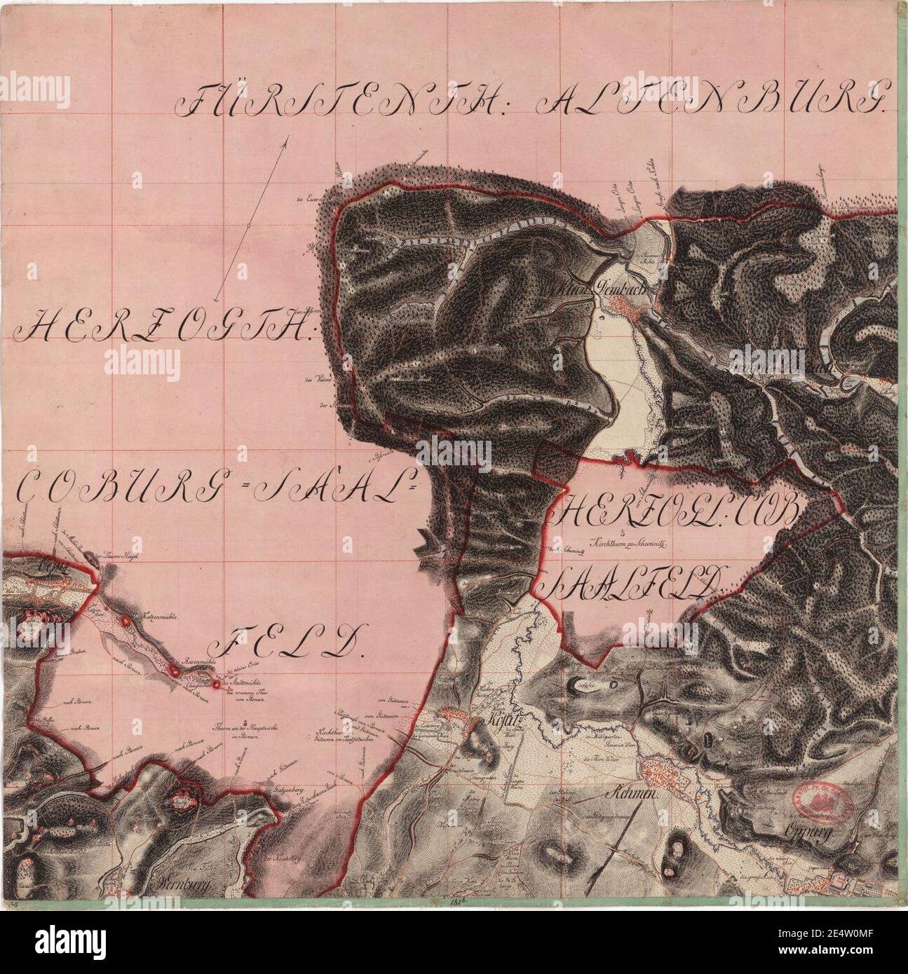 Meilenblatt B 39 Rehmen. Foto Stock