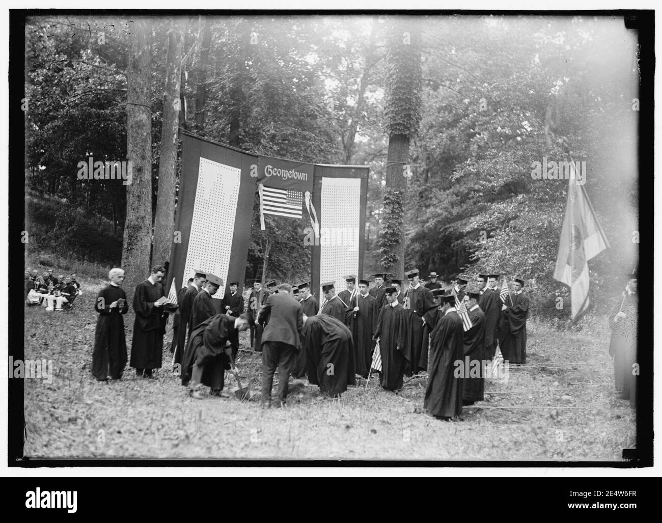 MEMORIAL alberi. MEMORIAL la piantumazione di alberi presso la Georgetown University Foto Stock