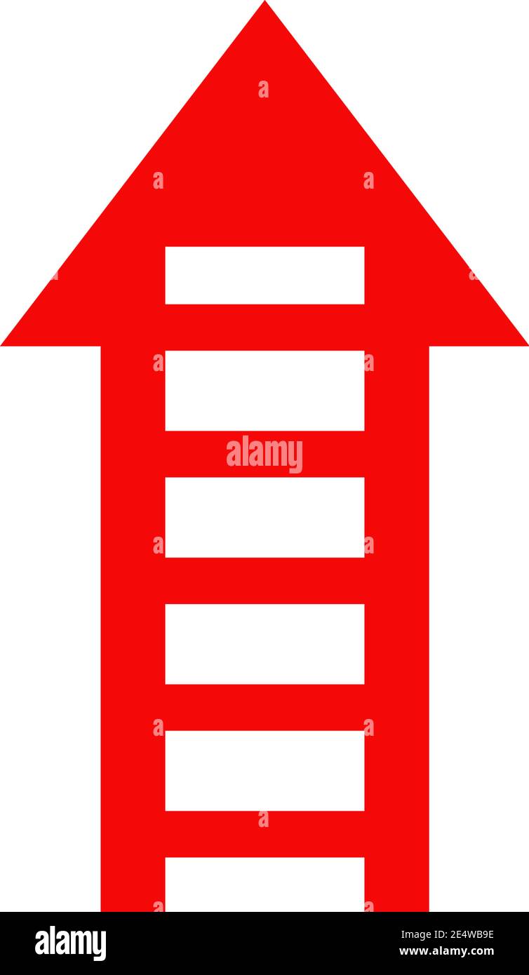 Icona ladder simbolo disegno inspirazione modello vettoriale Illustrazione Vettoriale