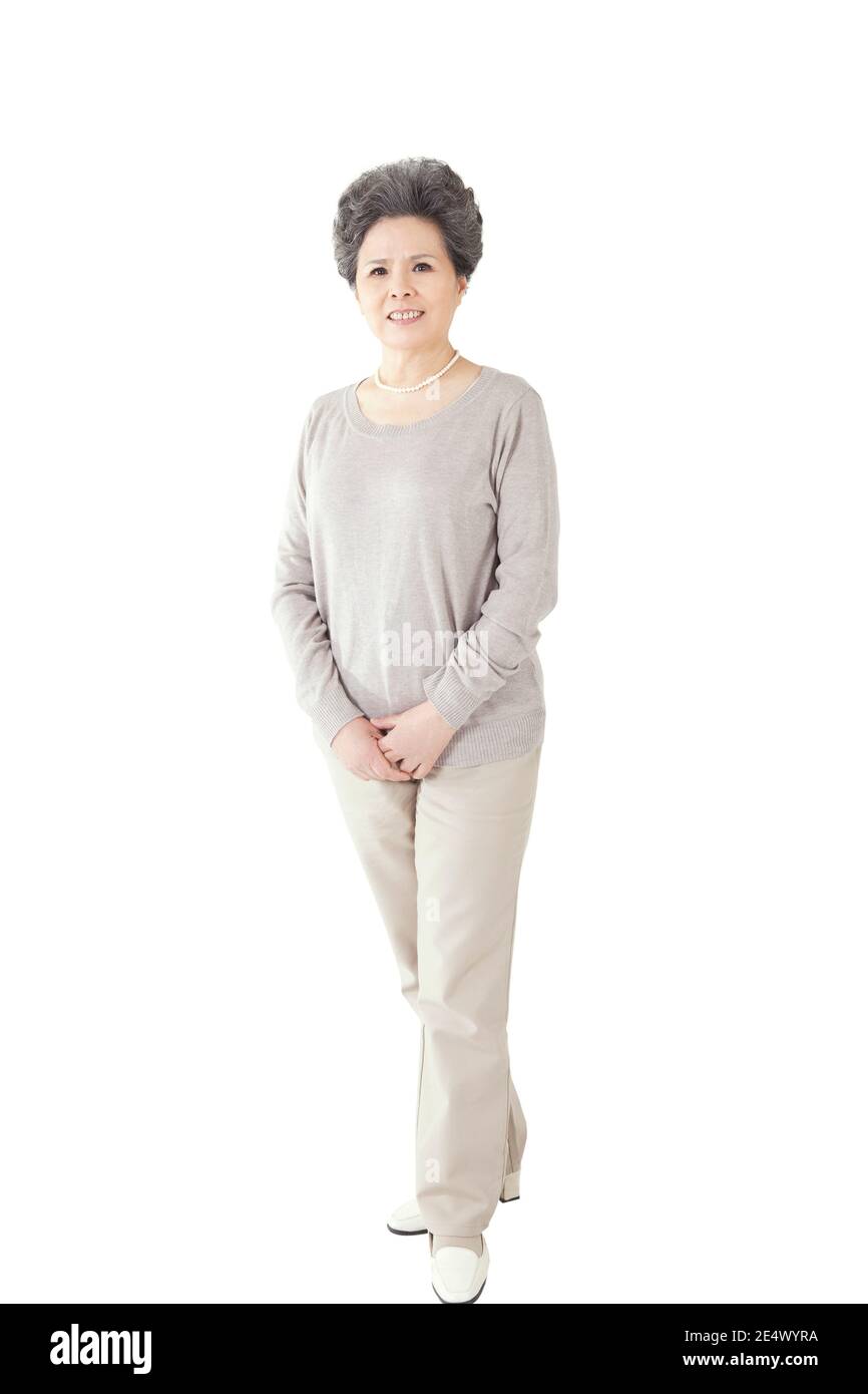 La vecchia donna ritratto foto di alta qualità Foto Stock