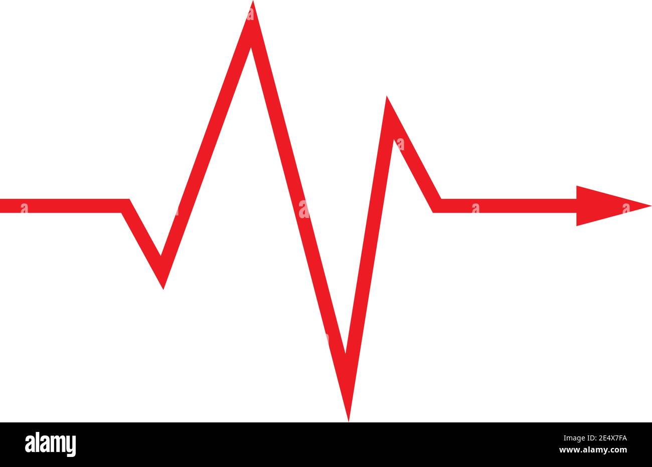 immagine vettoriale della linea del battito cardiaco Illustrazione Vettoriale