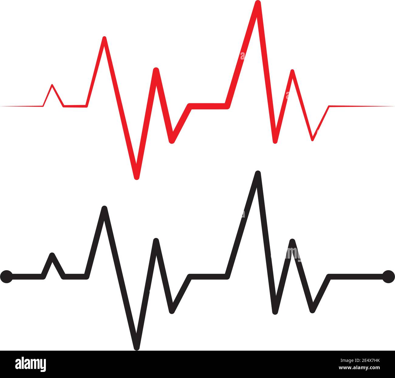 immagine vettoriale della linea del battito cardiaco Illustrazione Vettoriale