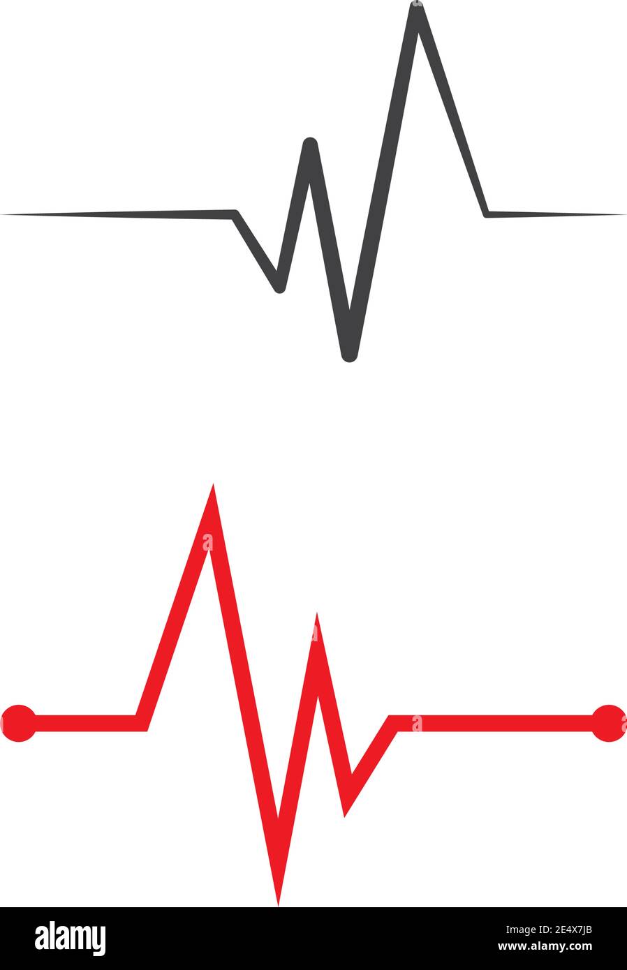 immagine vettoriale della linea del battito cardiaco Illustrazione Vettoriale