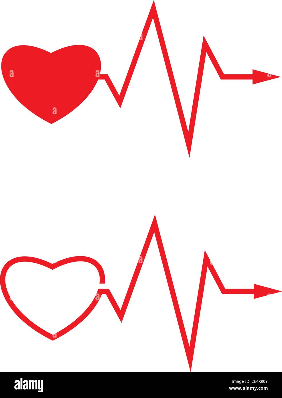 immagine vettoriale della linea del battito cardiaco Illustrazione Vettoriale