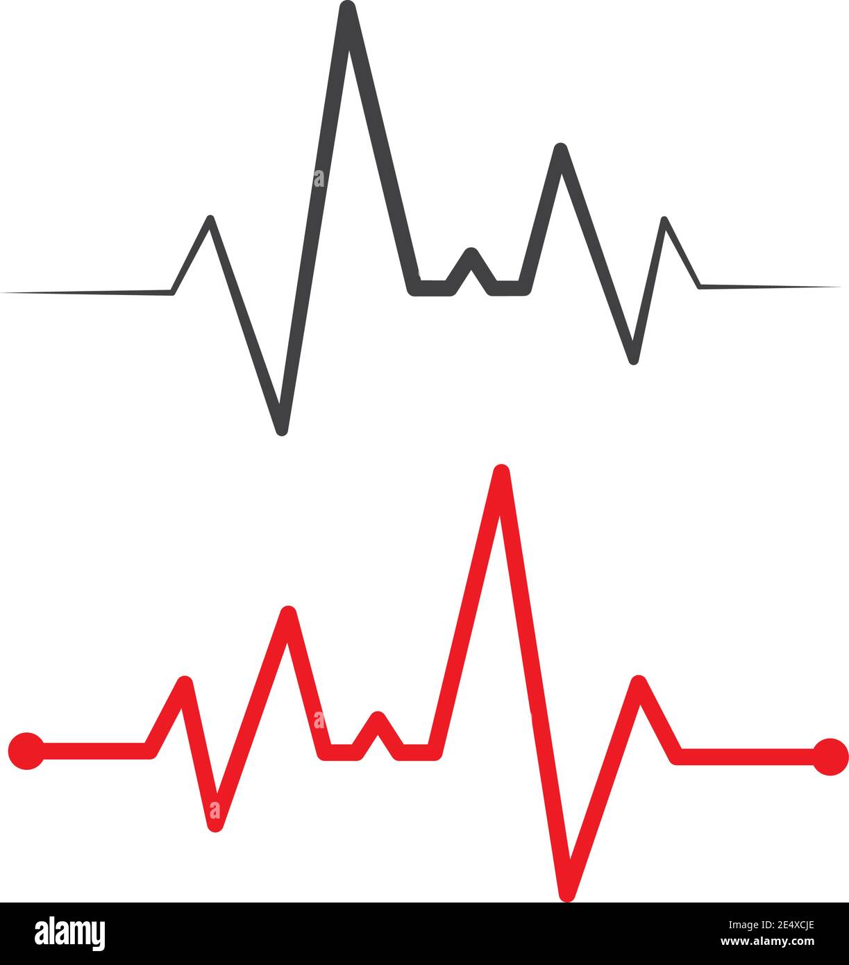 immagine vettoriale della linea del battito cardiaco Illustrazione Vettoriale