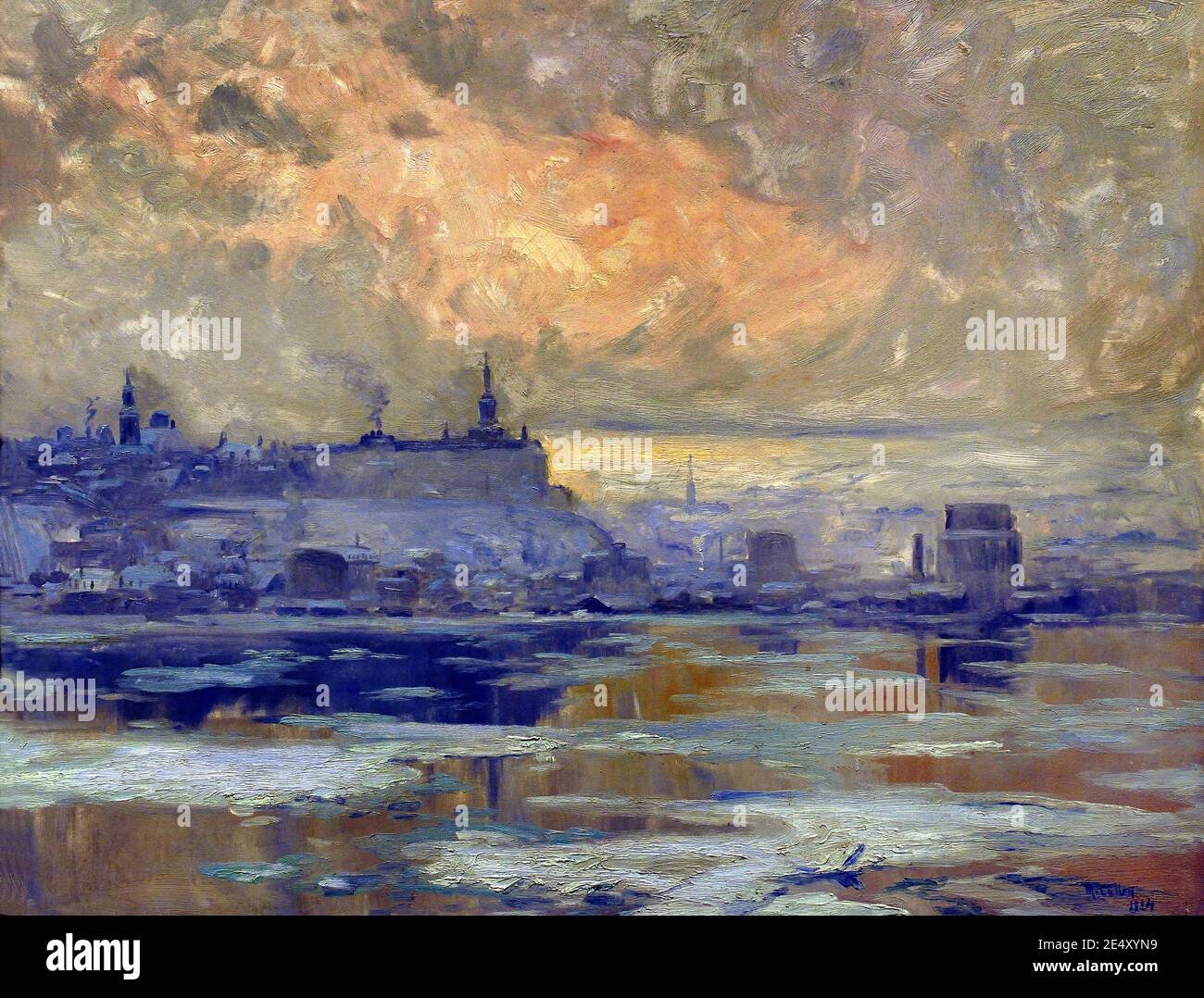 Quebec City from Lévis 1904 Maurice Cullen Saint John's, 1866 - 1934, Canada, Canada, Foto Stock