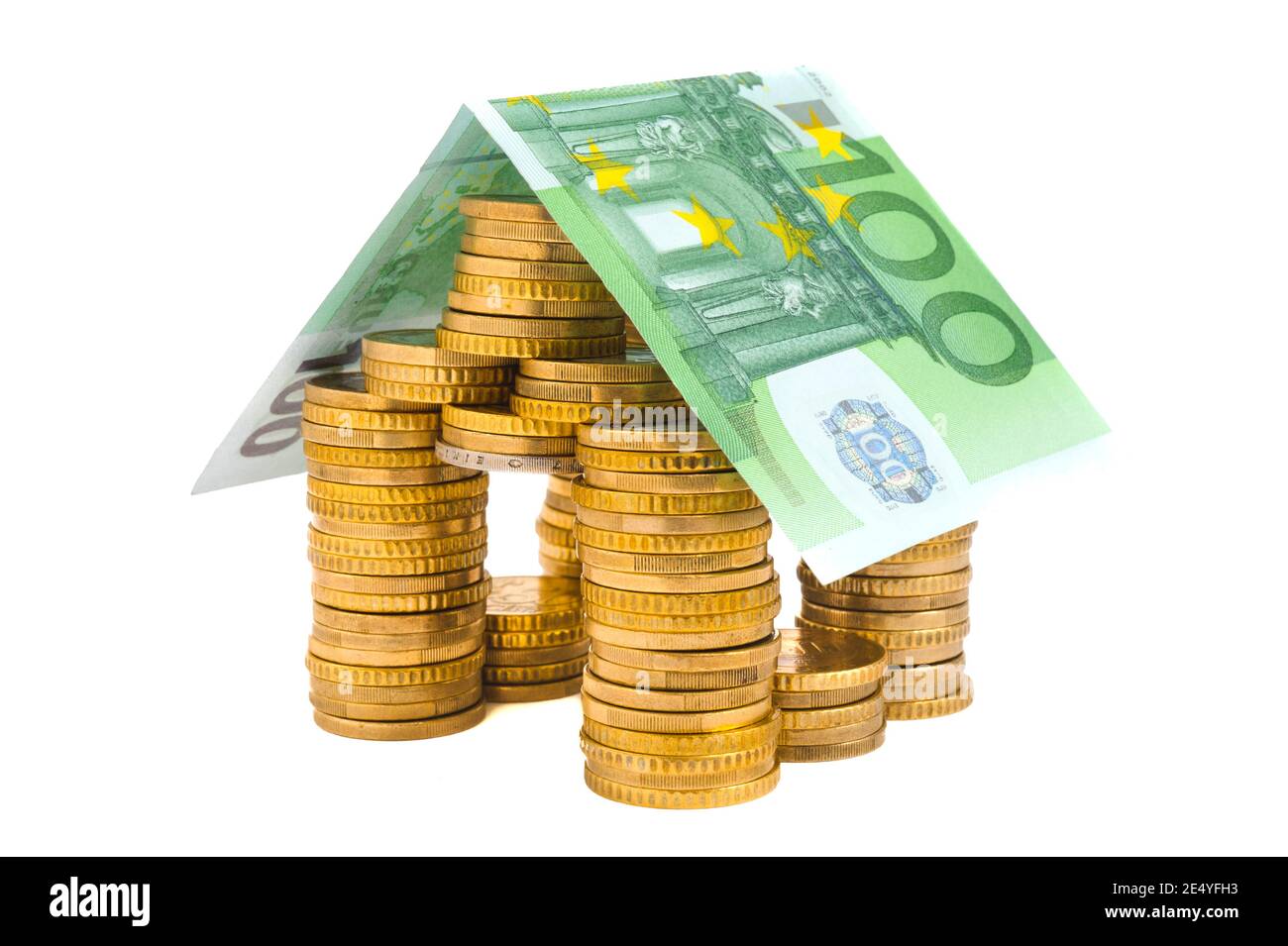 Finanza ed economia con banconote in euro Foto Stock