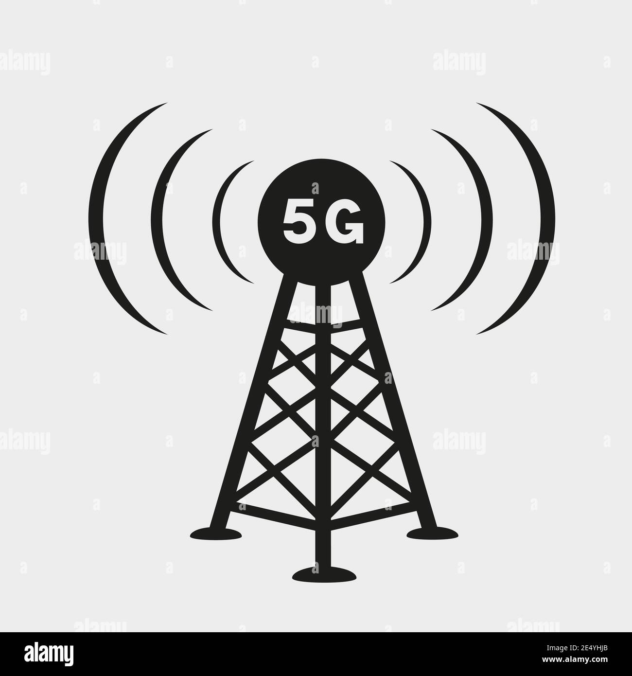 icona dell'antenna di comunicazione 5g Illustrazione Vettoriale
