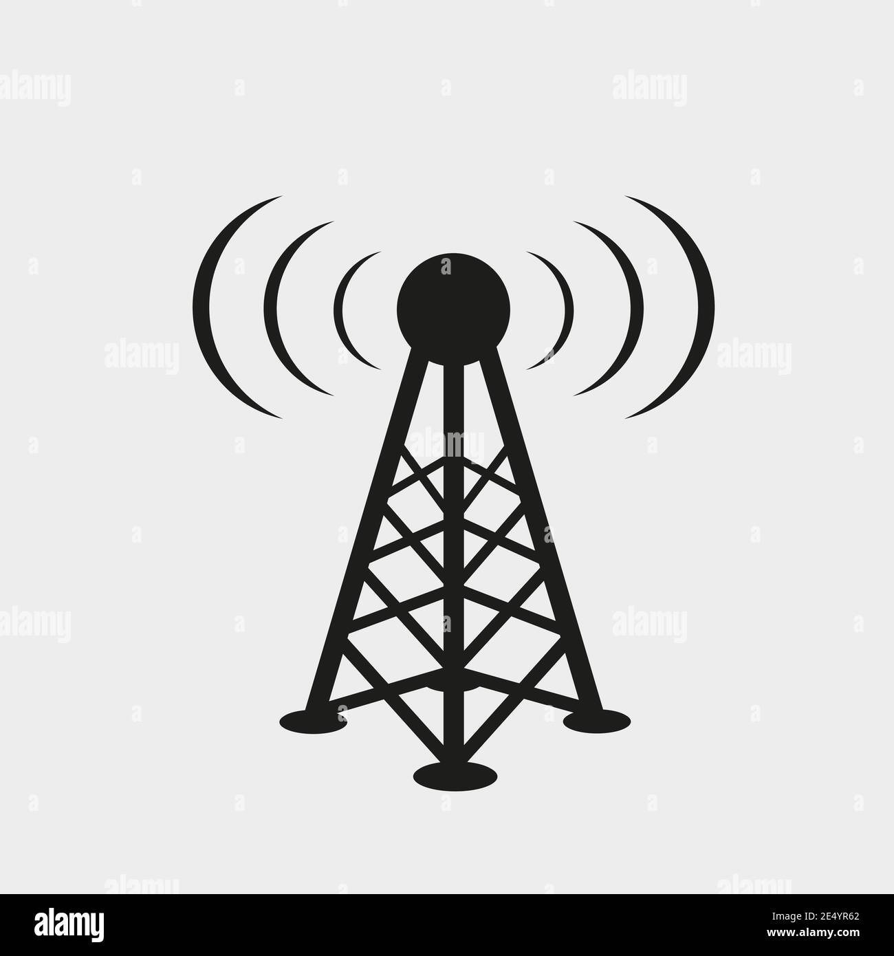 icona di comunicazione antenna torre 5g Illustrazione Vettoriale
