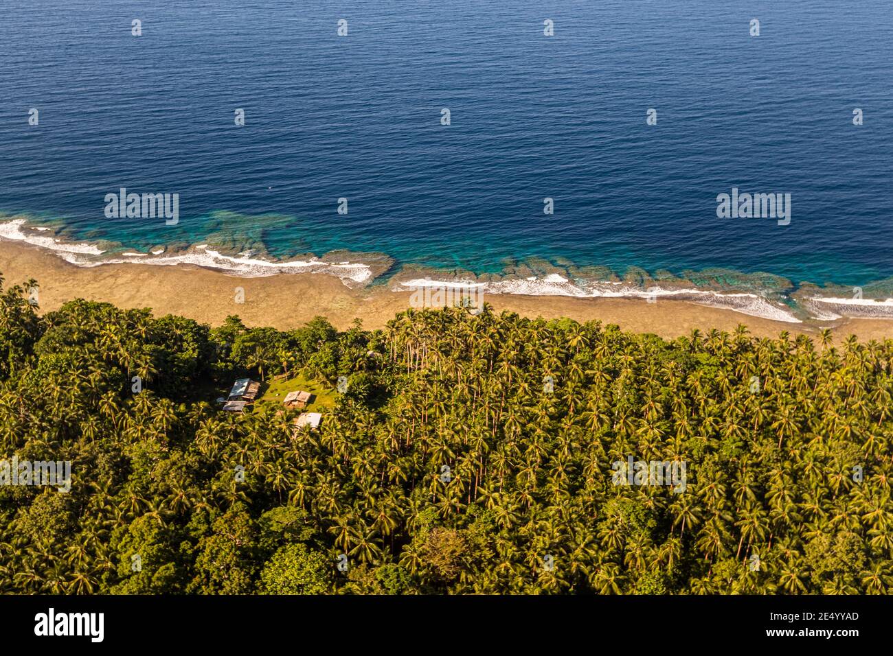 Veduta aerea di Bougainville, Papua Nuova Guinea Foto Stock