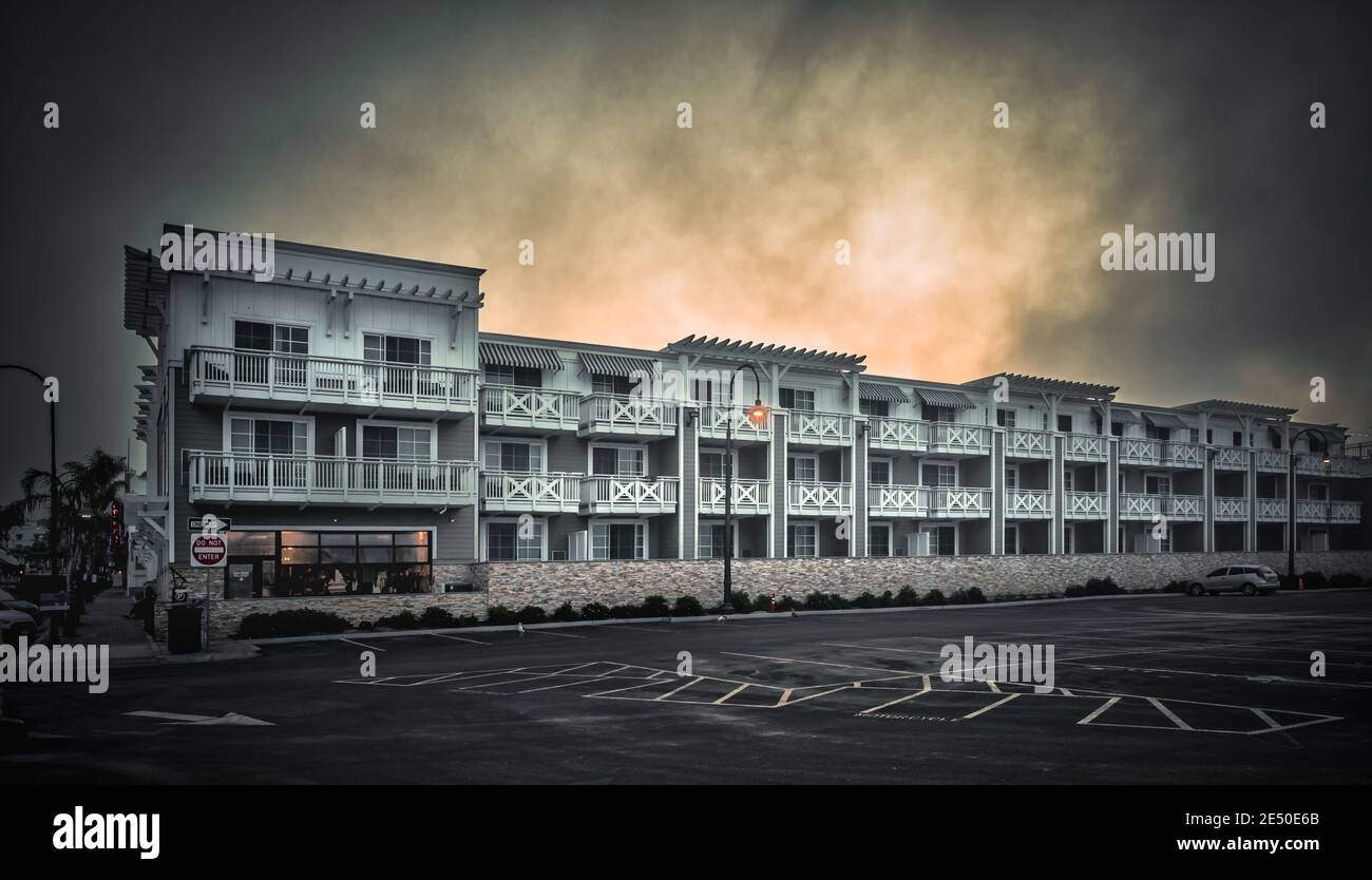 Pismo Beach, California. Inn at the Pier Motel Foto Stock