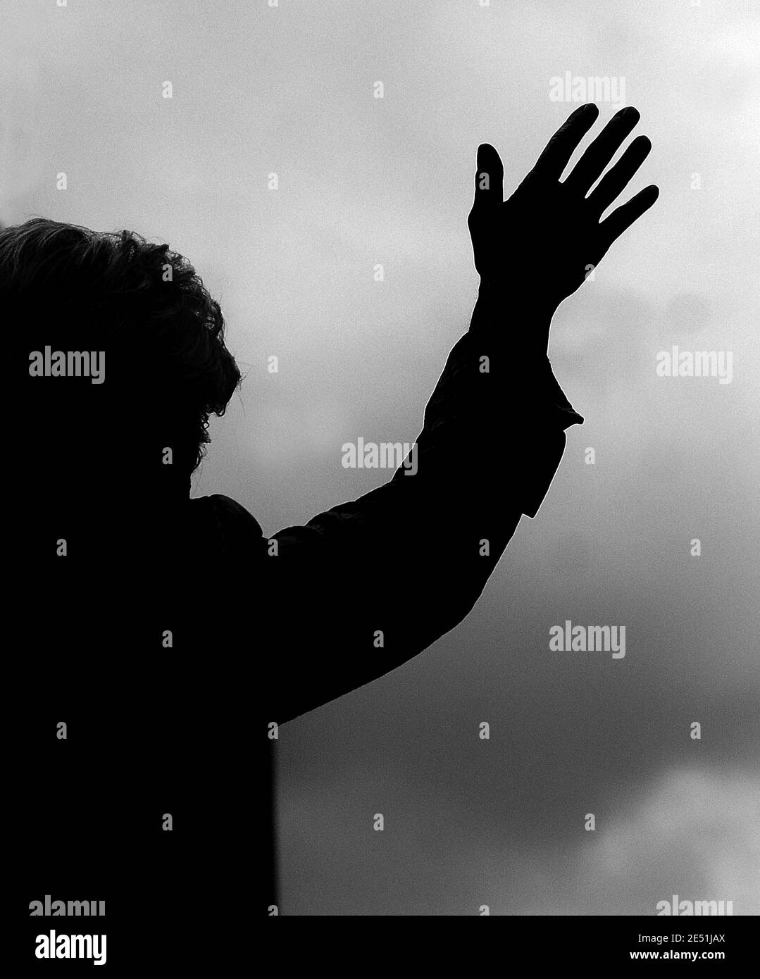 IL senatore americano Hillary Clinton, presidente democratico e fiducioso di New York, si è rivolto ai suoi sostenitori in occasione di una campagna all'aperto a Pittsburgh, Pennsylvania, USA, il 21 aprile 2008. Foto di Olivier Douliery/ABACAPRESS.COM Foto Stock