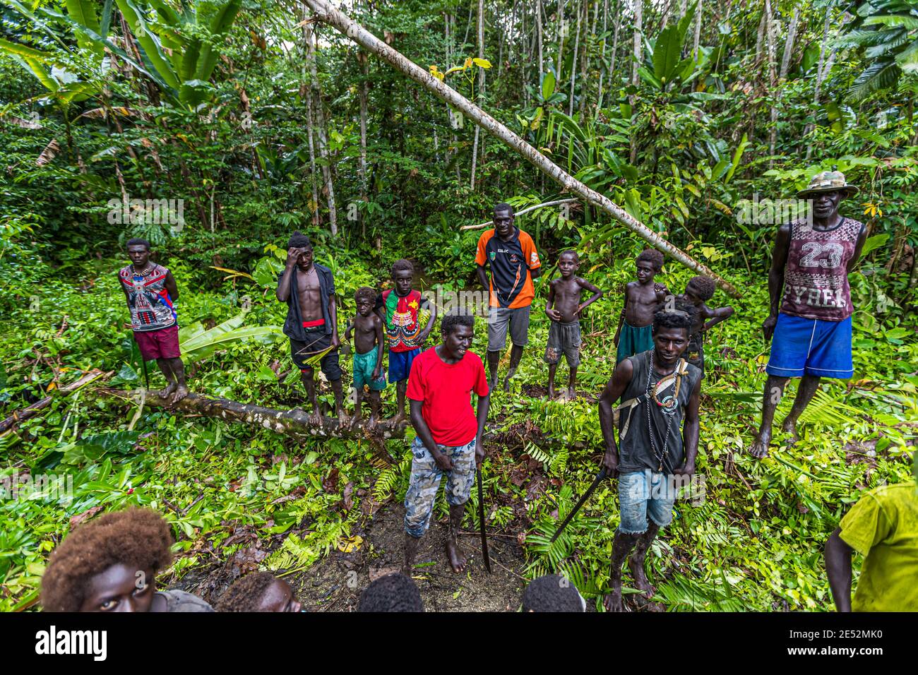 Rack di aerei dell'ammiraglio giapponese Yamamoto nella giungla di Bougainville, Papua Nuova Guinea Foto Stock