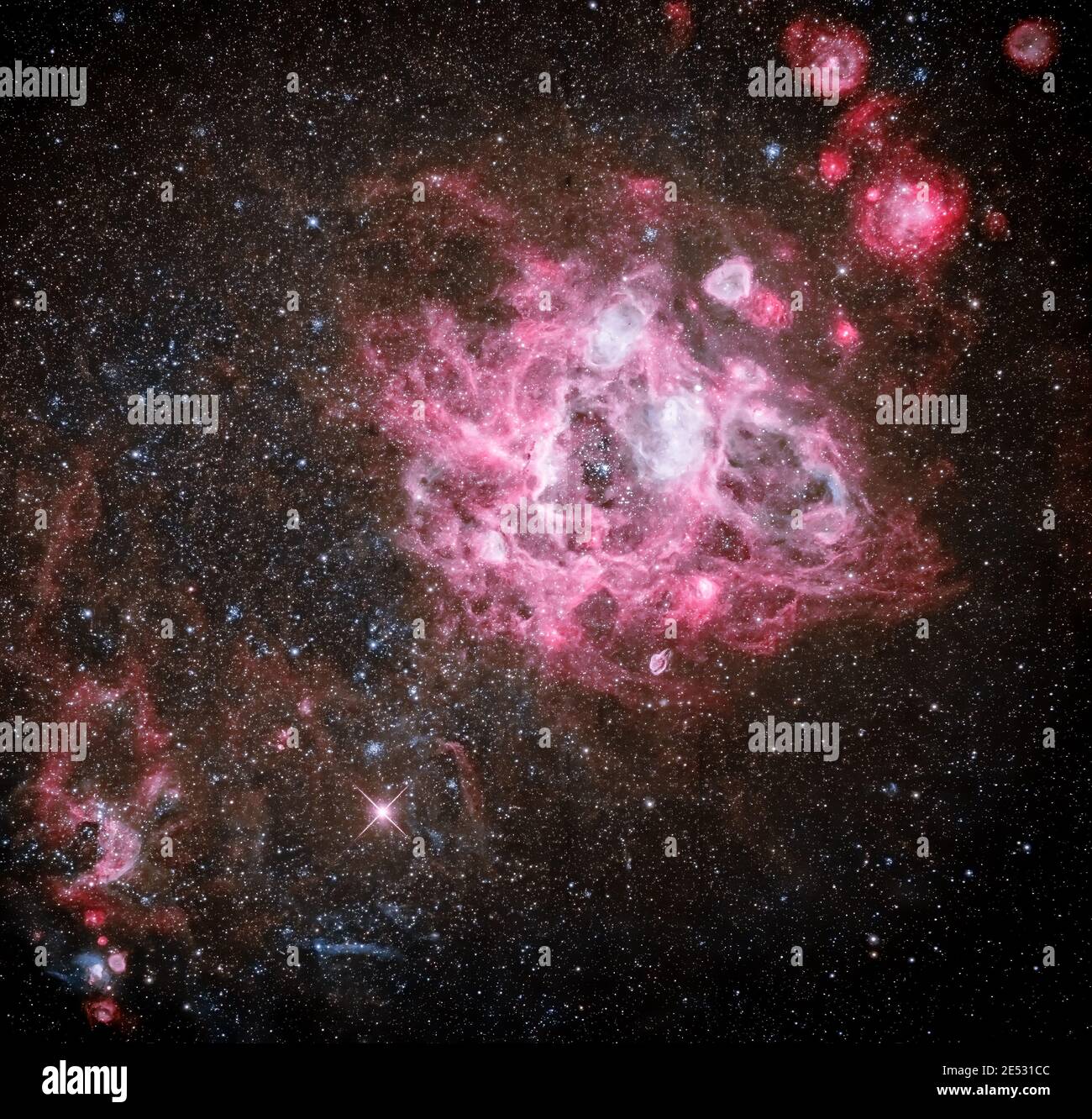 Astrofotografia - NGC 1760 - Candy Floss Nebula - N11 Nebula emissione Foto Stock