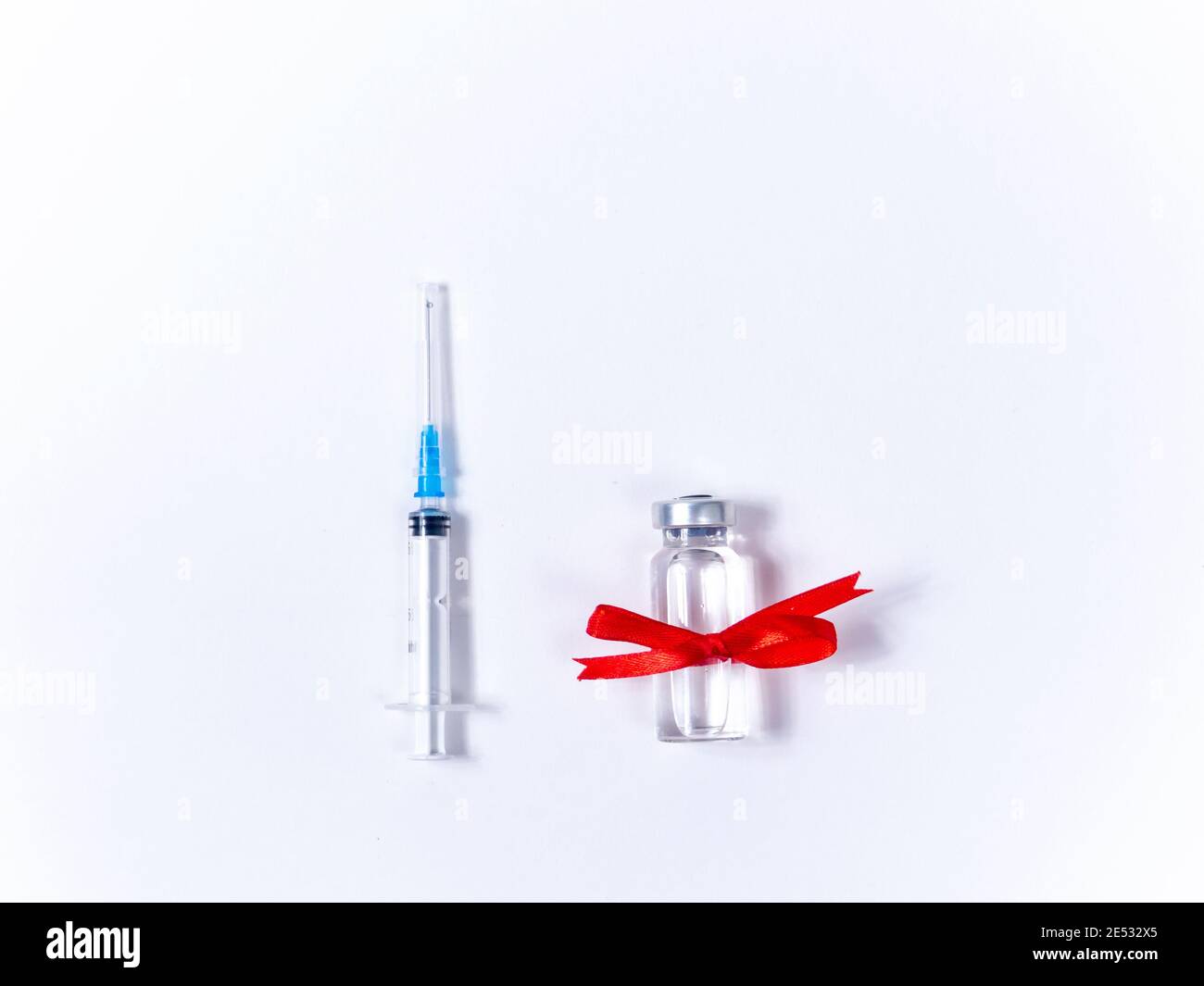 San Valentino e concetto di vaccinazione Foto Stock