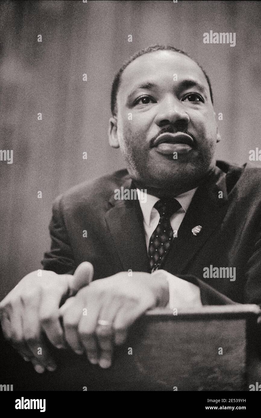 Conferenza stampa Martin Luther King. STATI UNITI. 26 marzo 1964 Foto Stock