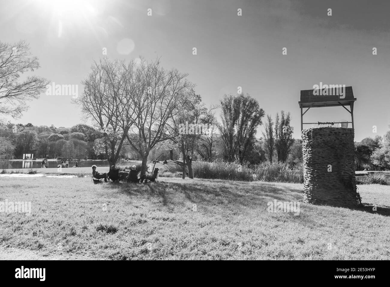 JOHANNESBURG, SUDAFRICA - 05 gennaio 2021: Johannesburg, Sudafrica - 12 2018 maggio: Mostra di sculture d'arte all'aperto al Nirox Park Foto Stock