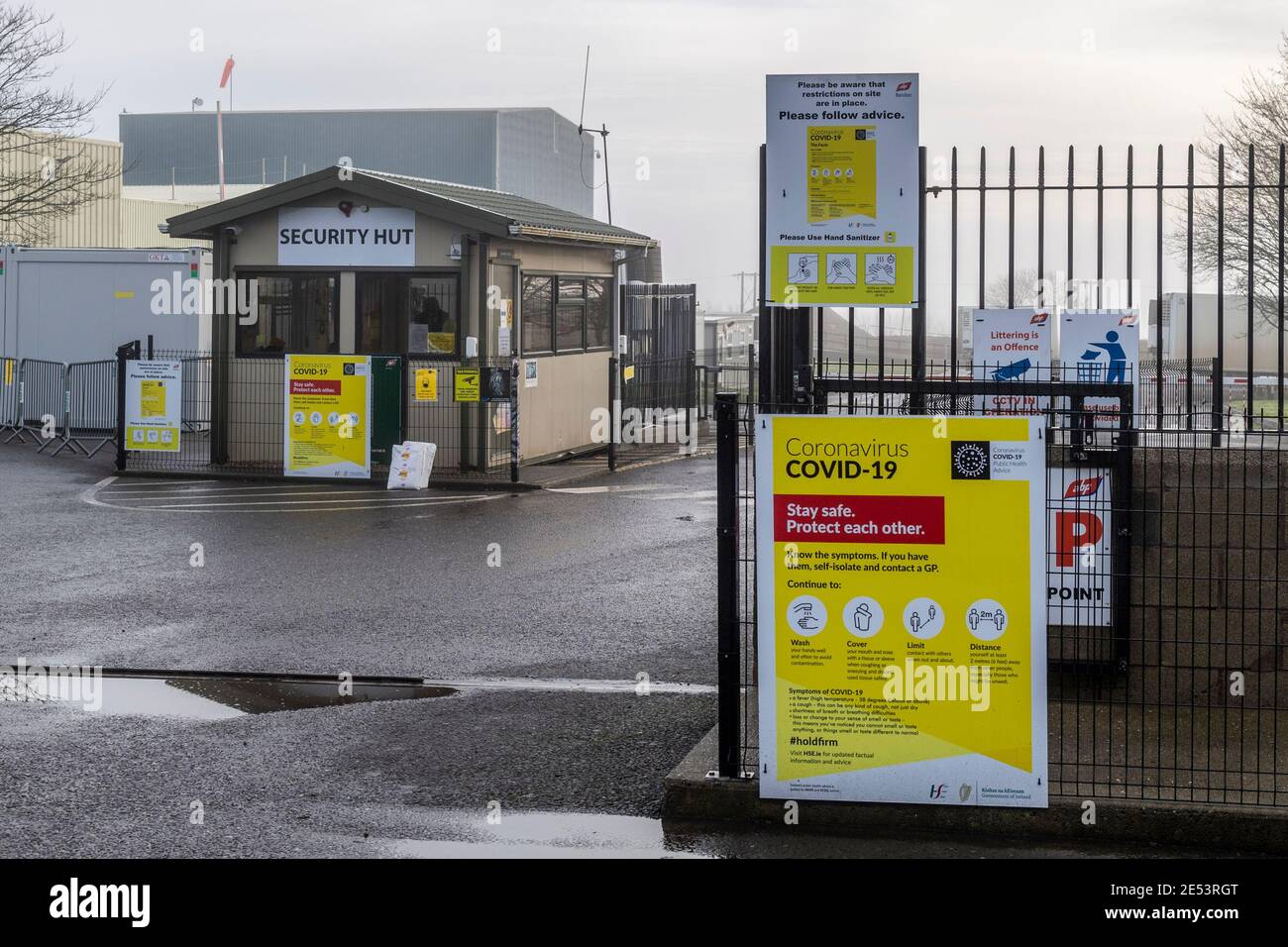 Bandon, West Cork, Irlanda. 26 gennaio 2021. ABP Bandon ha subito un focolaio di COVID-19 nello stabilimento di Bandon. Un portavoce della AB ha confermato che nello stabilimento sono presenti 66 casi di COVID, con conseguente riduzione della capacità dell'impianto. Credit: AG News/Alamy Live News Foto Stock