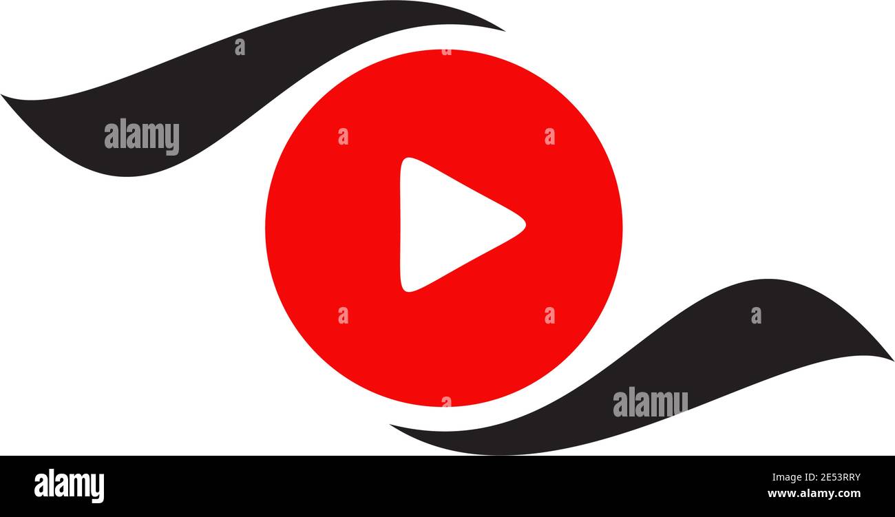 Modello vettoriale di ispirazione per il design del logo aziendale di un produttore di film o film Illustrazione Vettoriale