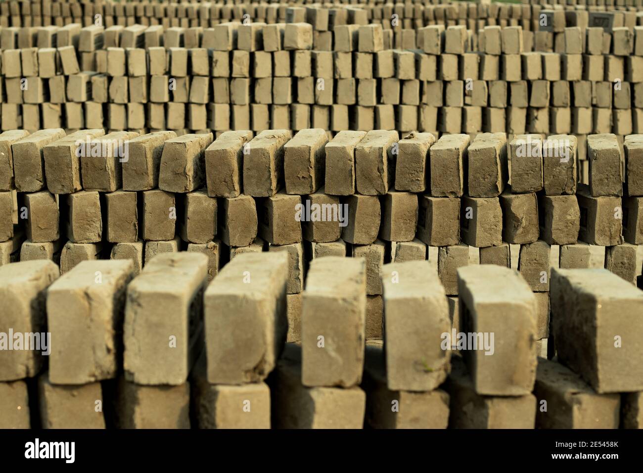 I mattoni sparati sono uno degli edifici più duraturi e più forti materiali Foto Stock