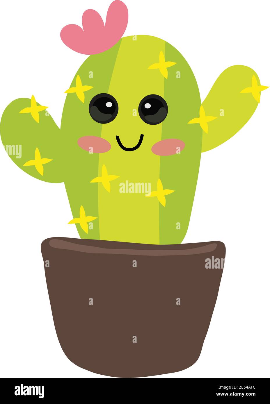 Cartoon Cactus Desert pianta illustrazione stock Illustrazione Vettoriale