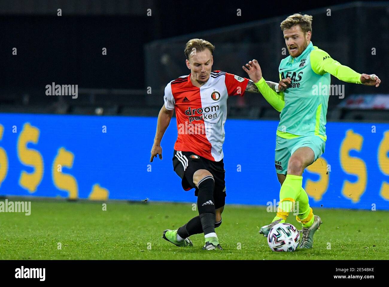 ROTTERDAM, PAESI BASSI - GENNAIO 24: Fredrik Midtsjo dell'AZ durante la partita olandese di Eredivisie tra Feyenoord e AZ Alkmaar a De Kuip il 24 gennaio Foto Stock
