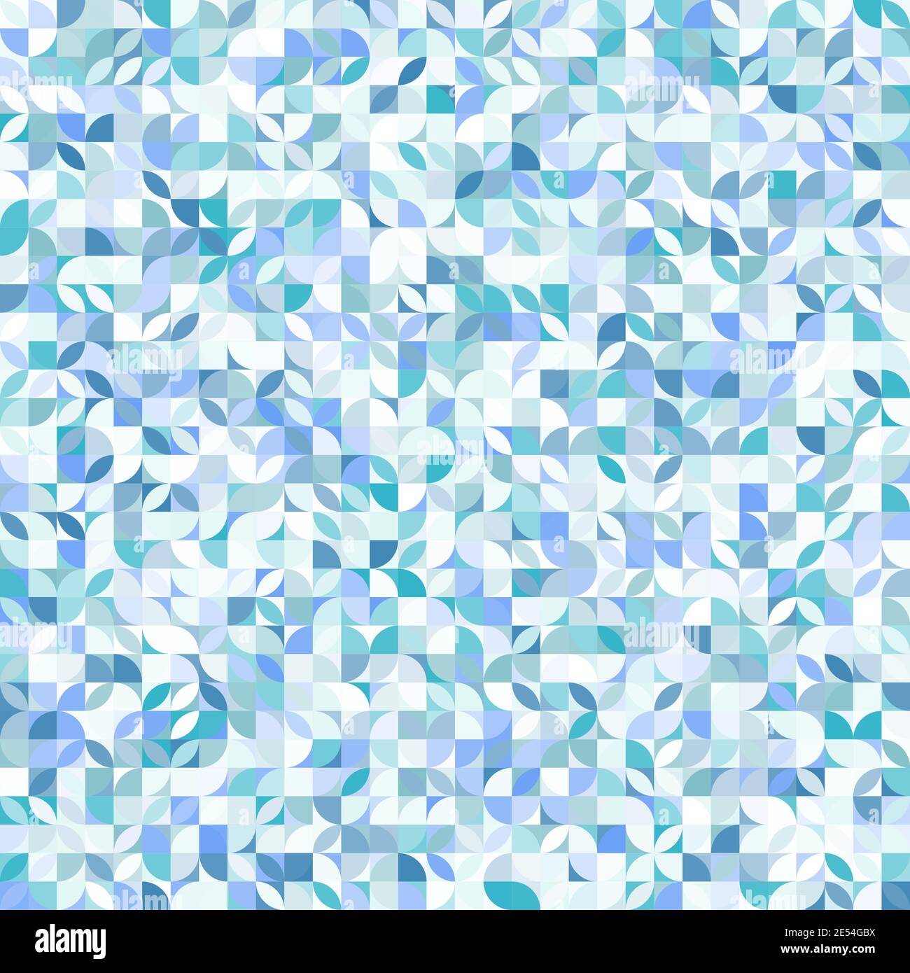 Motivo geometrico blu. Lo sfondo decorativo astratto può essere utilizzato per la carta da parati. Illustrazione Vettoriale