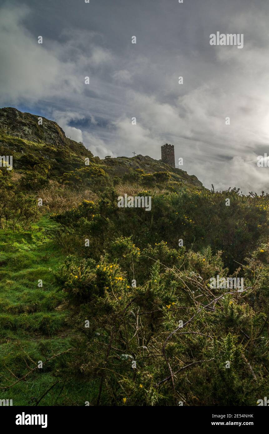 La Chiesa di San Michele, Brentor, Dartmoor Foto Stock