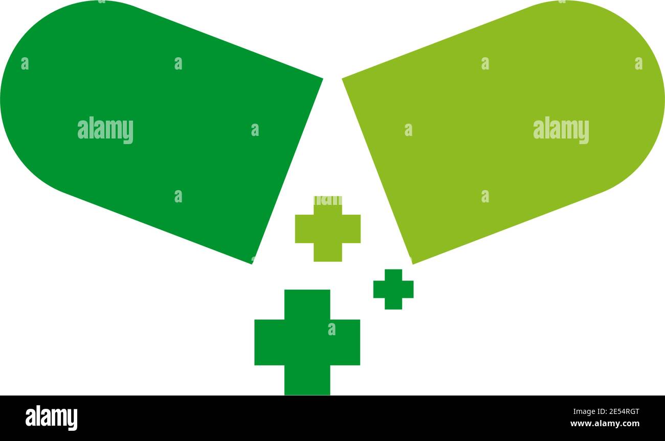 Modello vettoriale di disegno del logo dell'icona di assistenza medica e sanitaria Illustrazione Vettoriale